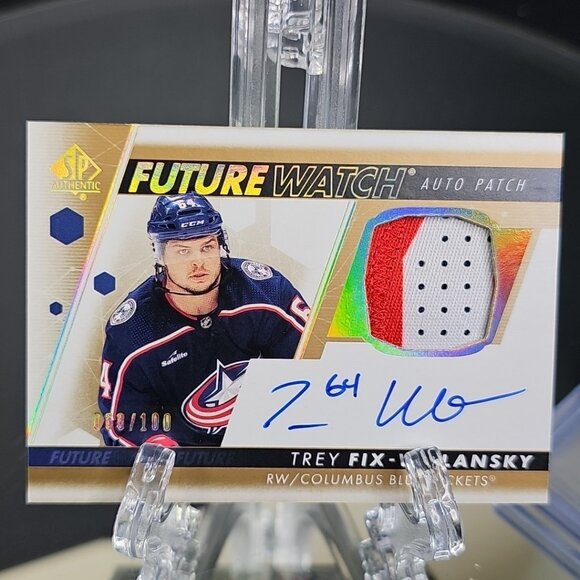 2022-23 SP Authentic #FWAP-TF Trey Fix-Wolansky Future Watch Auto Patch #/100 - Picture 2 of 11